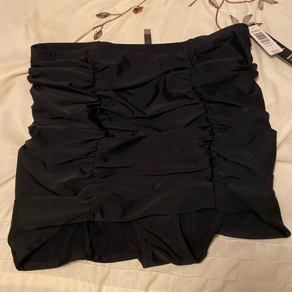 Ruched High Waisted Bathing suit Bottoms